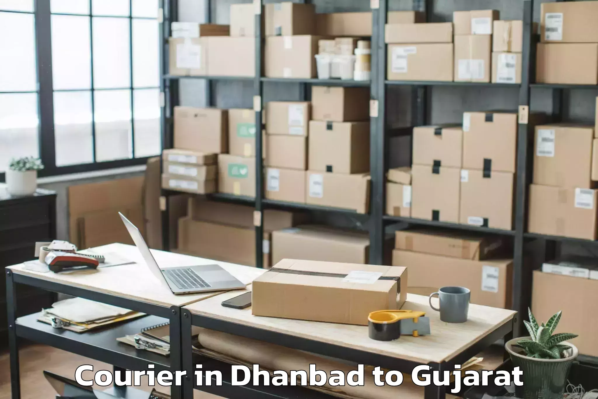 Easy Dhanbad to Shilaj Courier Booking